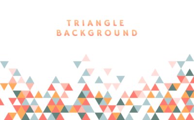 Free Vector | Colorful triangle pattern illustration