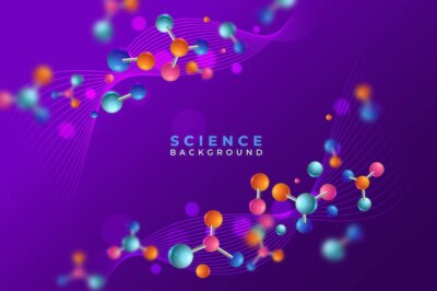 Free Vector | Colourful realistic science background