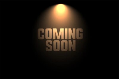 Free Vector | Coming soon background with spot light design