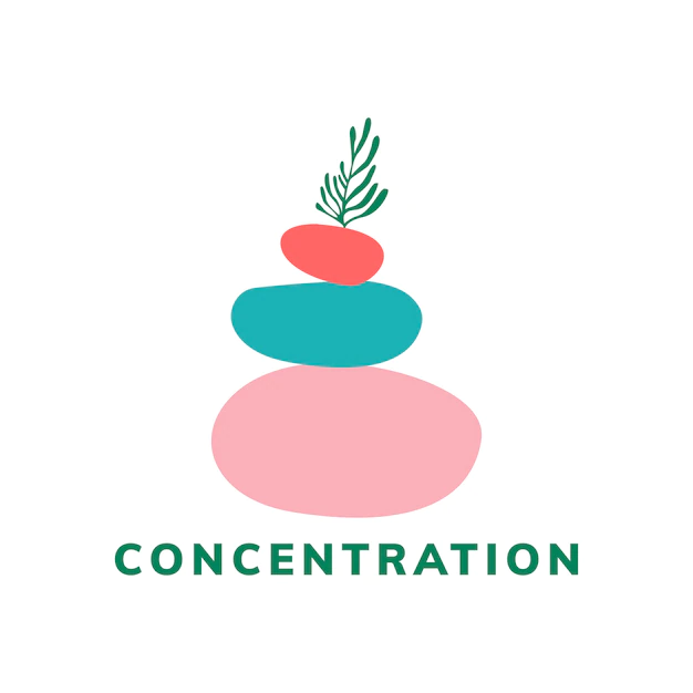 Free Vector | Concentration and meditation icon vector
