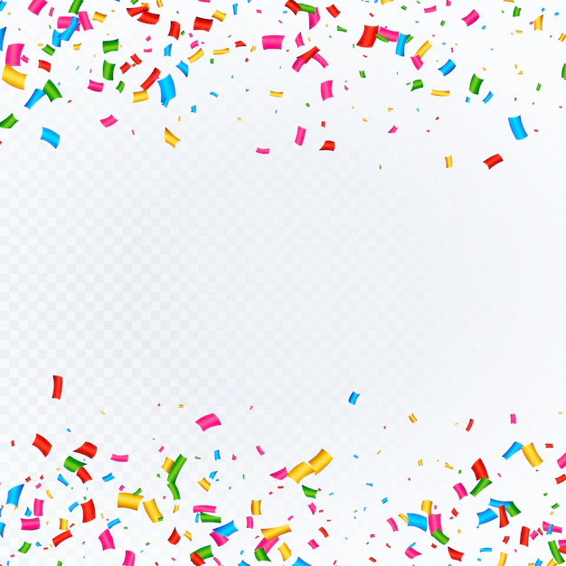 Free Vector | Confetti background with space