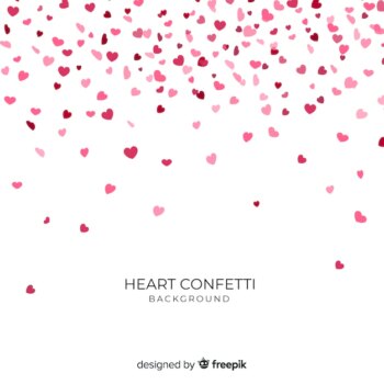 Free Vector | Confetti heart background