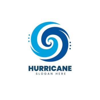 Free Vector | Creative hurricane logo template