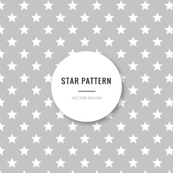Free Vector | Cute and beautiful grey stars seamless pattern