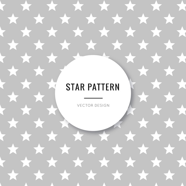Free Vector | Cute and beautiful grey stars seamless pattern
