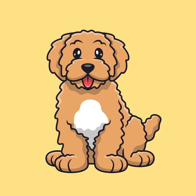 Free Vector | Cute dog sticking its tongue out