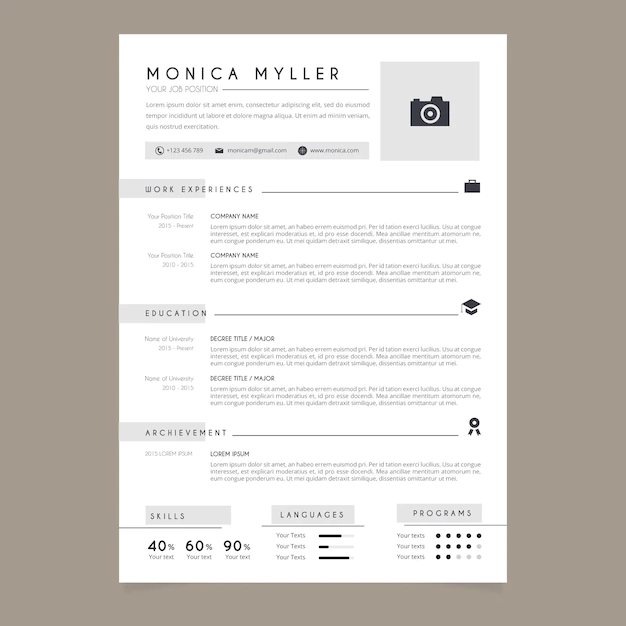 Free Vector | Cv template