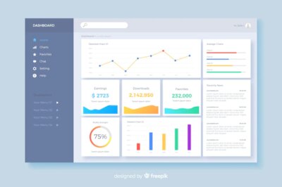 Free Vector | Dashboard user panel template