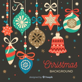 Free Vector | Decorative christmas background