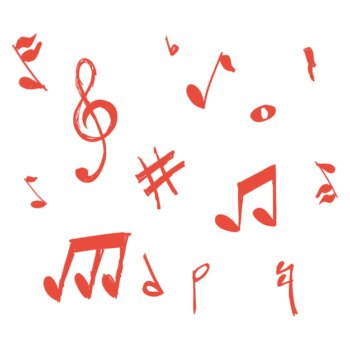 Free Vector | Doodle music notes vector