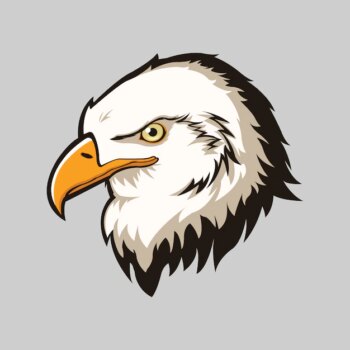 Free Vector | Eagle head isolated background