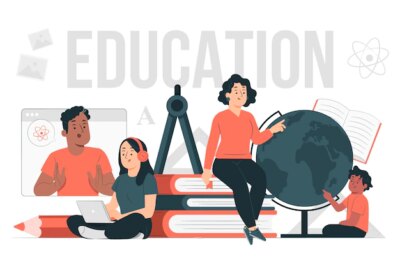 Free Vector | Education concept illustration