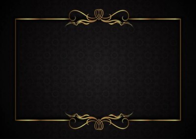 Free Vector | Elegant background with decorative gold frame