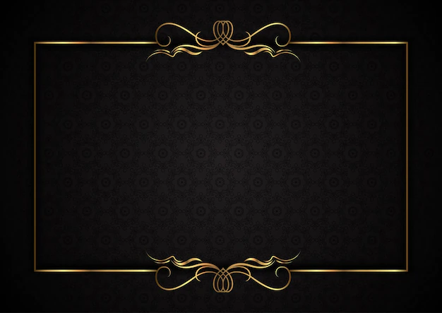 Free Vector | Elegant background with decorative gold frame