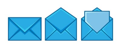 Free Vector | Envelope mail set