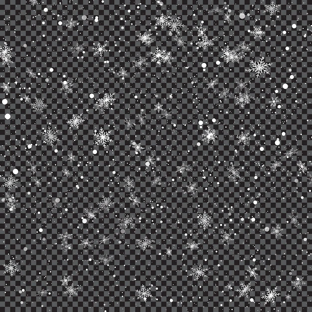 Free Vector | Falling snowflakes