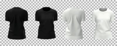 Free Vector | Female white and black t-shirt bundle