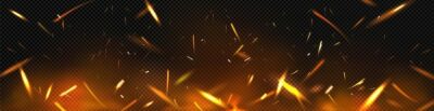 Free Vector | Fire sparks realistic image transparent background