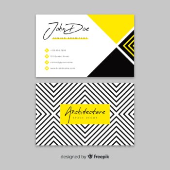 Free Vector | Flat abstract business card template