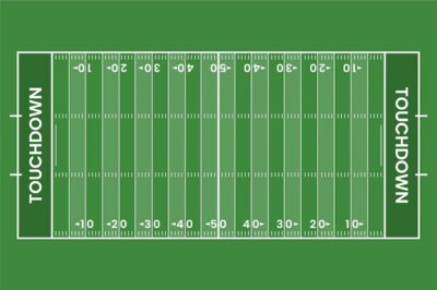 Free Vector | Flat american football field in top view