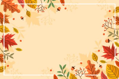 Free Vector | Flat autumn leaves background