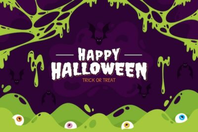 Free Vector | Flat background for halloween celebration