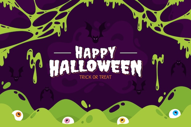 Free Vector | Flat background for halloween celebration