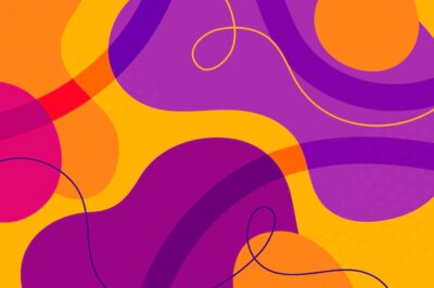 Free Vector | Flat design abstract shapes background