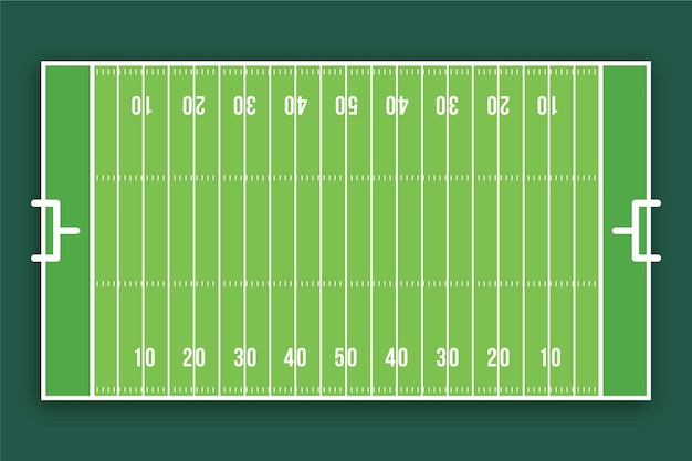 Free Vector | Flat design american football field