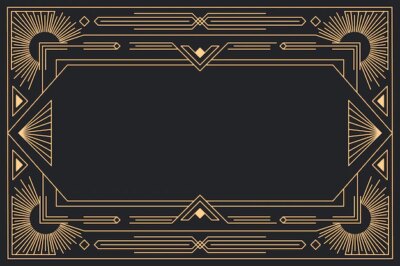 Free Vector | Flat design art deco background