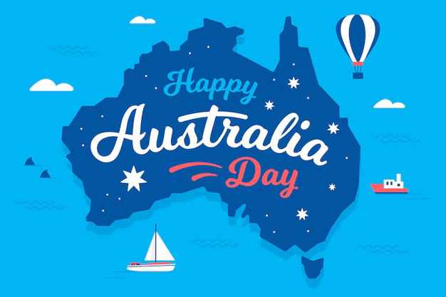 Free Vector | Flat design australia day concept