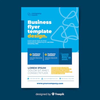 Free Vector | Flat design business flyer template