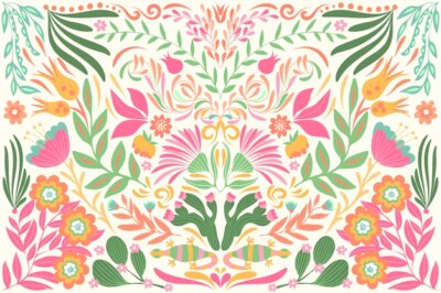 Free Vector | Flat design colorful mexican wallpaper theme