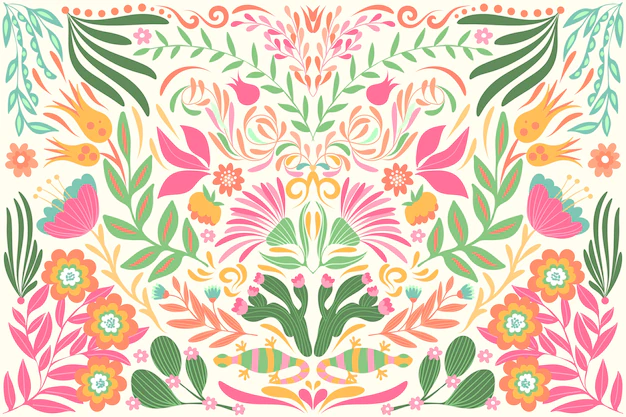 Free Vector | Flat design colorful mexican wallpaper theme