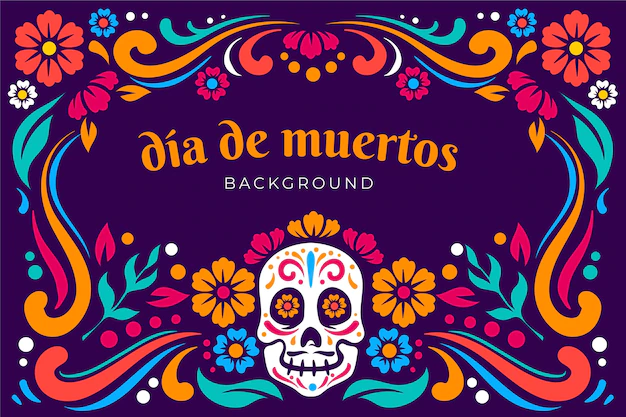 Free Vector | Flat design dia de muertos background