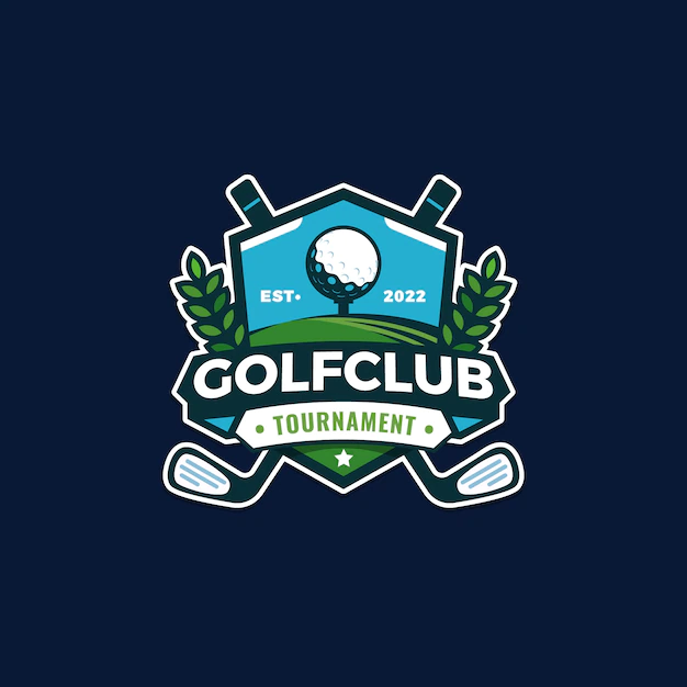 Free Vector | Flat design golf logo