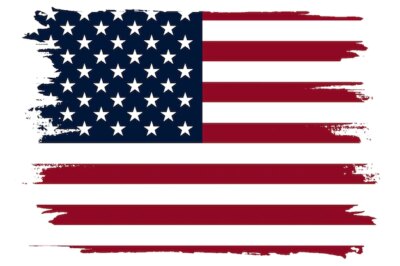 Free Vector | Flat design grunge american flag background