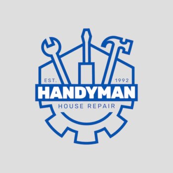 Free Vector | Flat design handyman logo