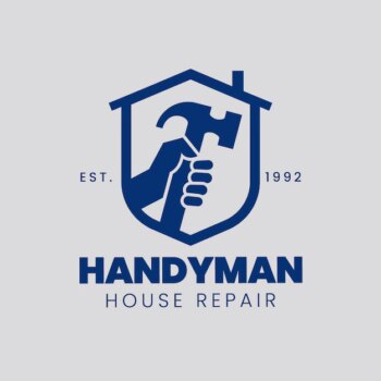 Free Vector | Flat design handyman logo template