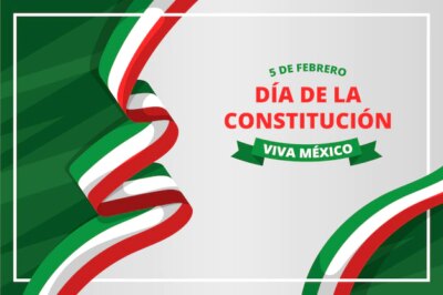Free Vector | Flat design mexico constitution day