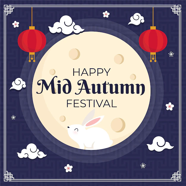 Free Vector | Flat design mid autumn festival