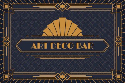 Free Vector | Flat design premium art deco background