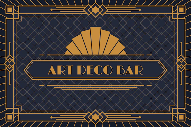 Free Vector | Flat design premium art deco background