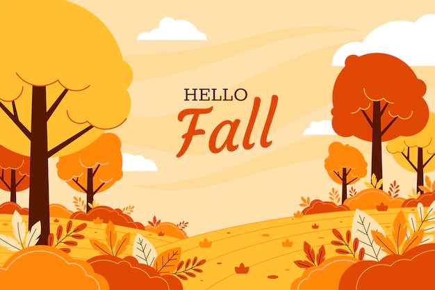 Free Vector | Flat hello fall background for autumn celebration