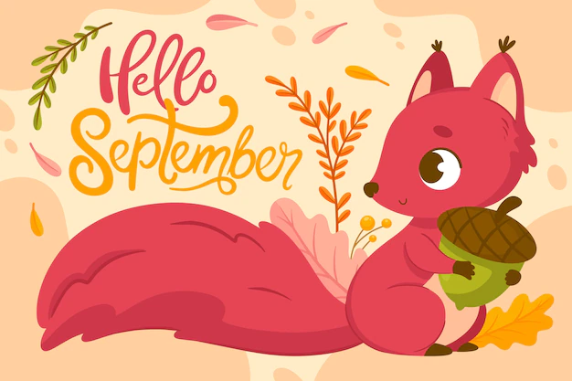 Free Vector | Flat hello september background