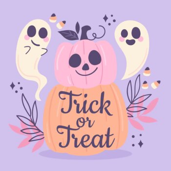 Free Vector | Flat illustration for halloween with pumpkin