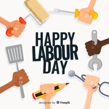 Free Vector | Flat labor day background