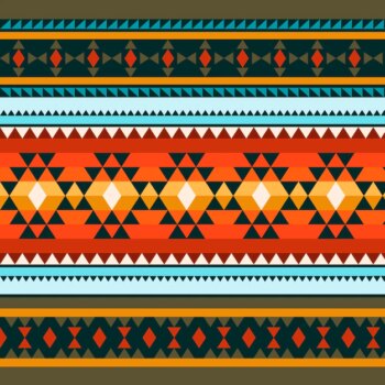 Free Vector | Flat native american pattern design