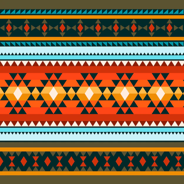 Free Vector | Flat native american pattern design