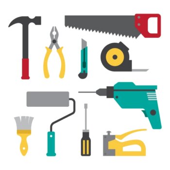 Free Vector | Flat tools collection